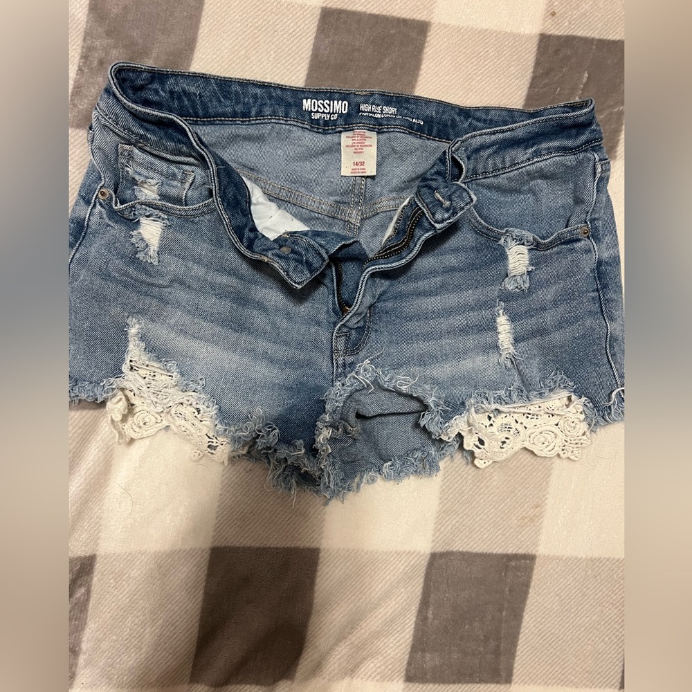 Denim shorts
